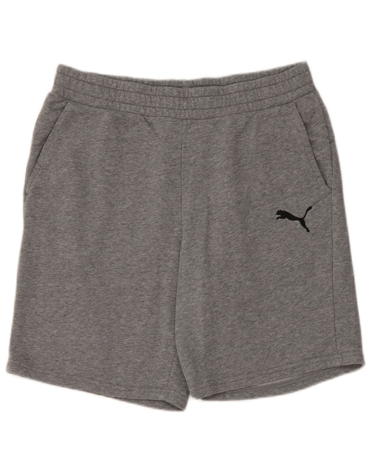 Pantaloni scurți sport Puma pentru bărbați, mari, gri, bumbac