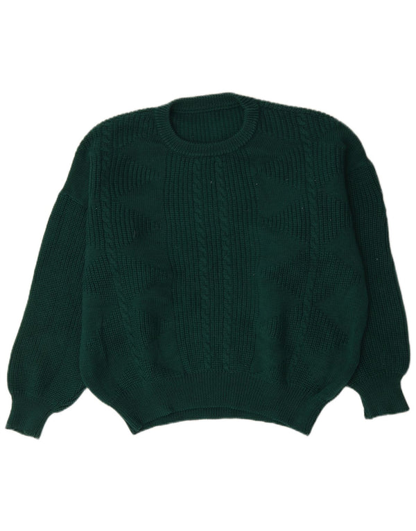 Vintage Mens Crew Neck Jumper Sweater XL Green
