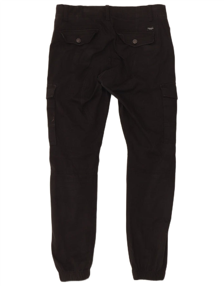 Pantaloni cargo Jack & Jones pentru bărbați, W30 L32, negru