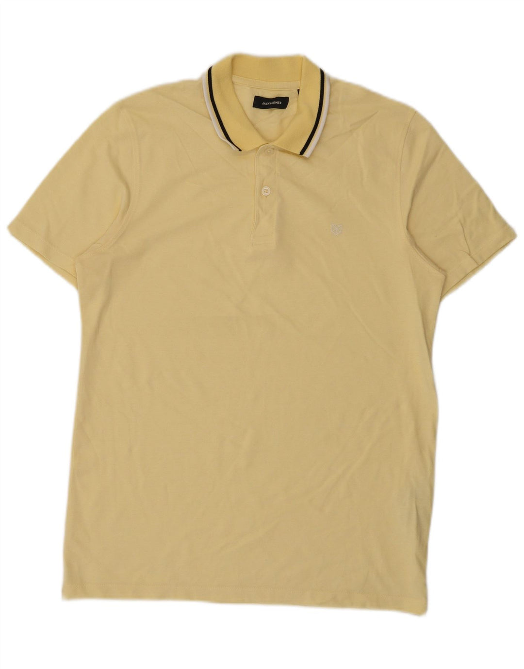 Tricou polo Jack & Jones pentru bărbați, bumbac galben mediu