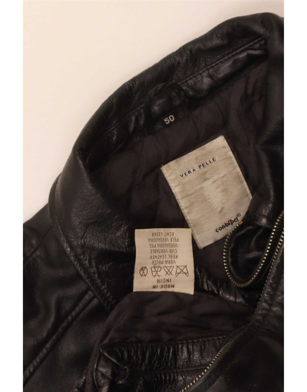 Jachetă de piele pentru bărbați Conbipel IT 50 Large Black