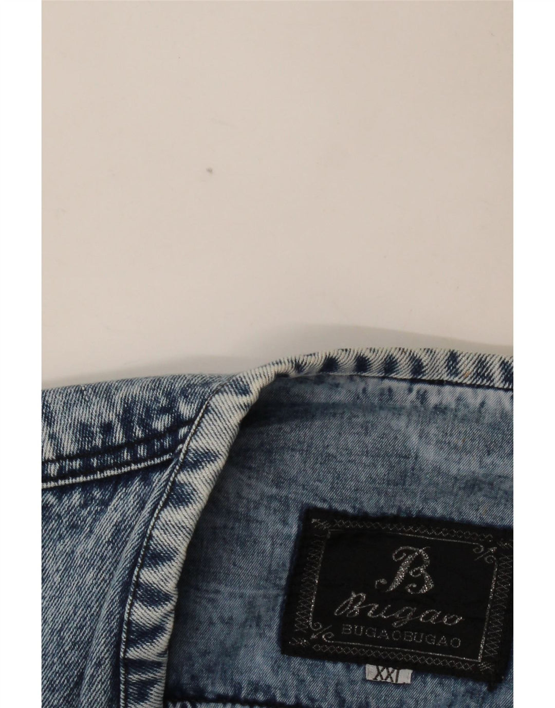 VINTAGE Gilet bărbătesc din denim UK 44 2XL Albastru