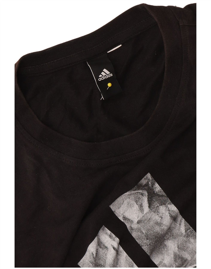 Tricou grafic pentru bărbați Adidas Top Mediu Negru Colorblock