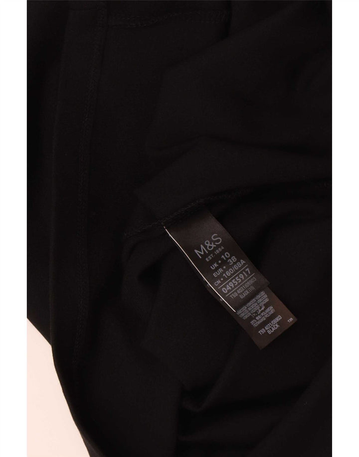 Fusta midi pentru femei Marks & Spencer UK 10 Small W30 Black Viscose
