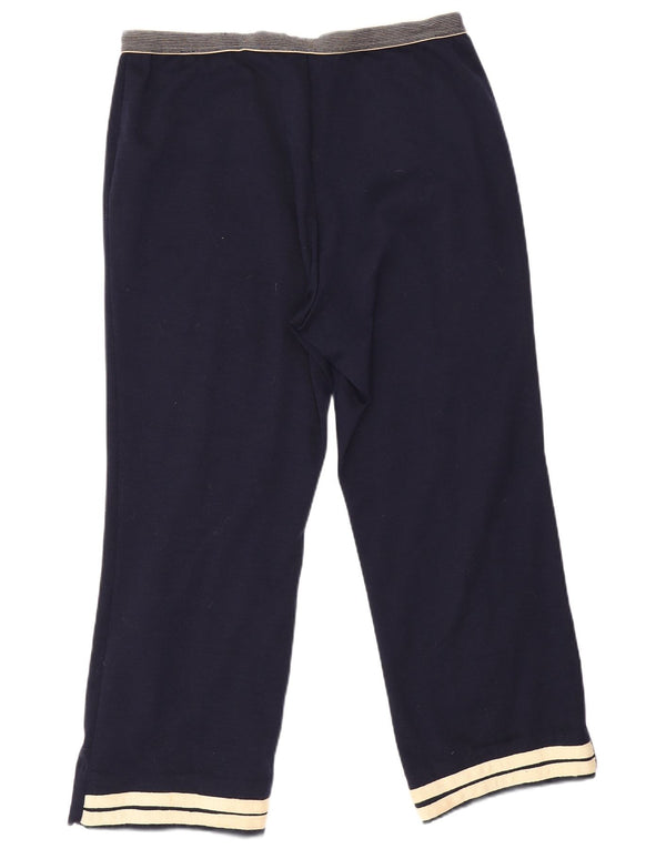 Sergio Tacchini Pantaloni de trening crop pentru bărbați IT 50 Large Bleumarin