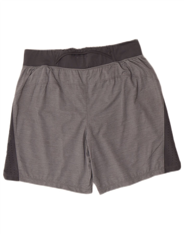 Pantaloni scurți sport Under Armour pentru bărbați, mari, gri, poliester color bloc