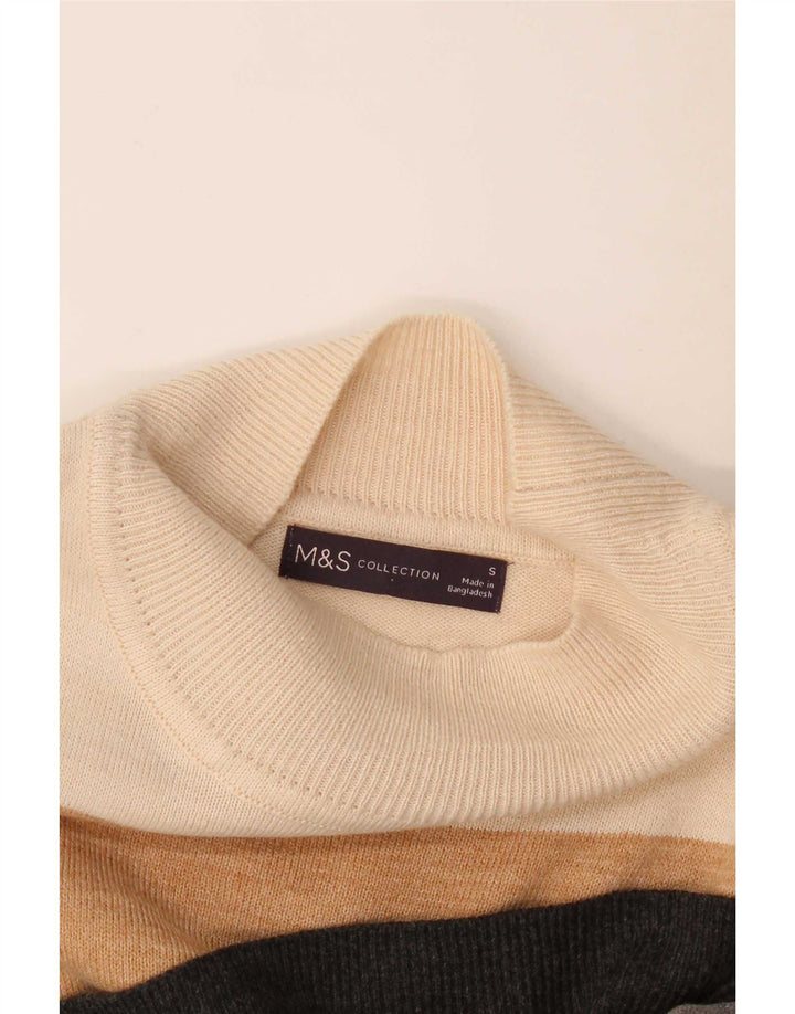 Pulover cu gât țestoasă pentru femei Marks & Spencer UK 10 mic multicolor