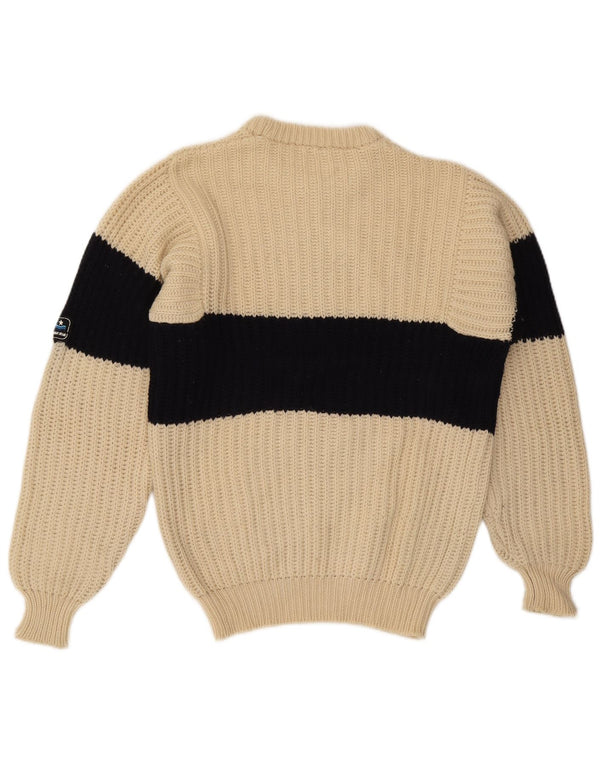 Pulover pentru bărbați Ocean Star cu decolteu rotund IT 48 Medium Bej Colorblock