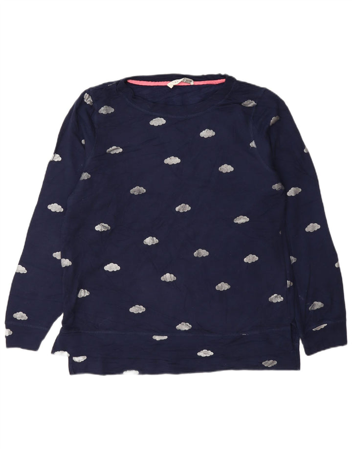 Pulover supradimensionat cu grafic Oasis pentru femei UK 10 Mic Bleumarin