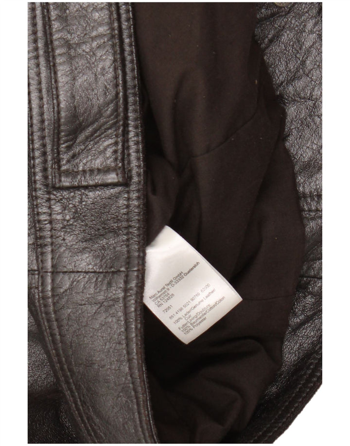 Marc Aurel Jachetă de piele pentru femei UK 14 Medium Black Leather