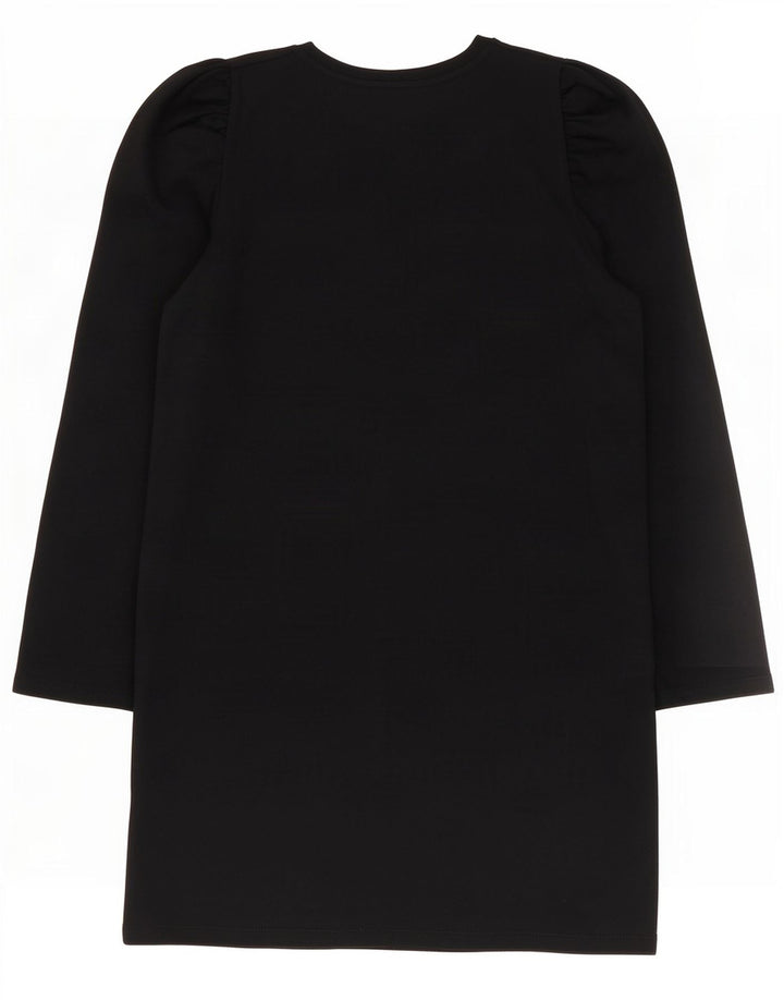 Rochie schimbătoare cu mânecă lungă pentru femei Zara UK 14 Bumbac mediu negru