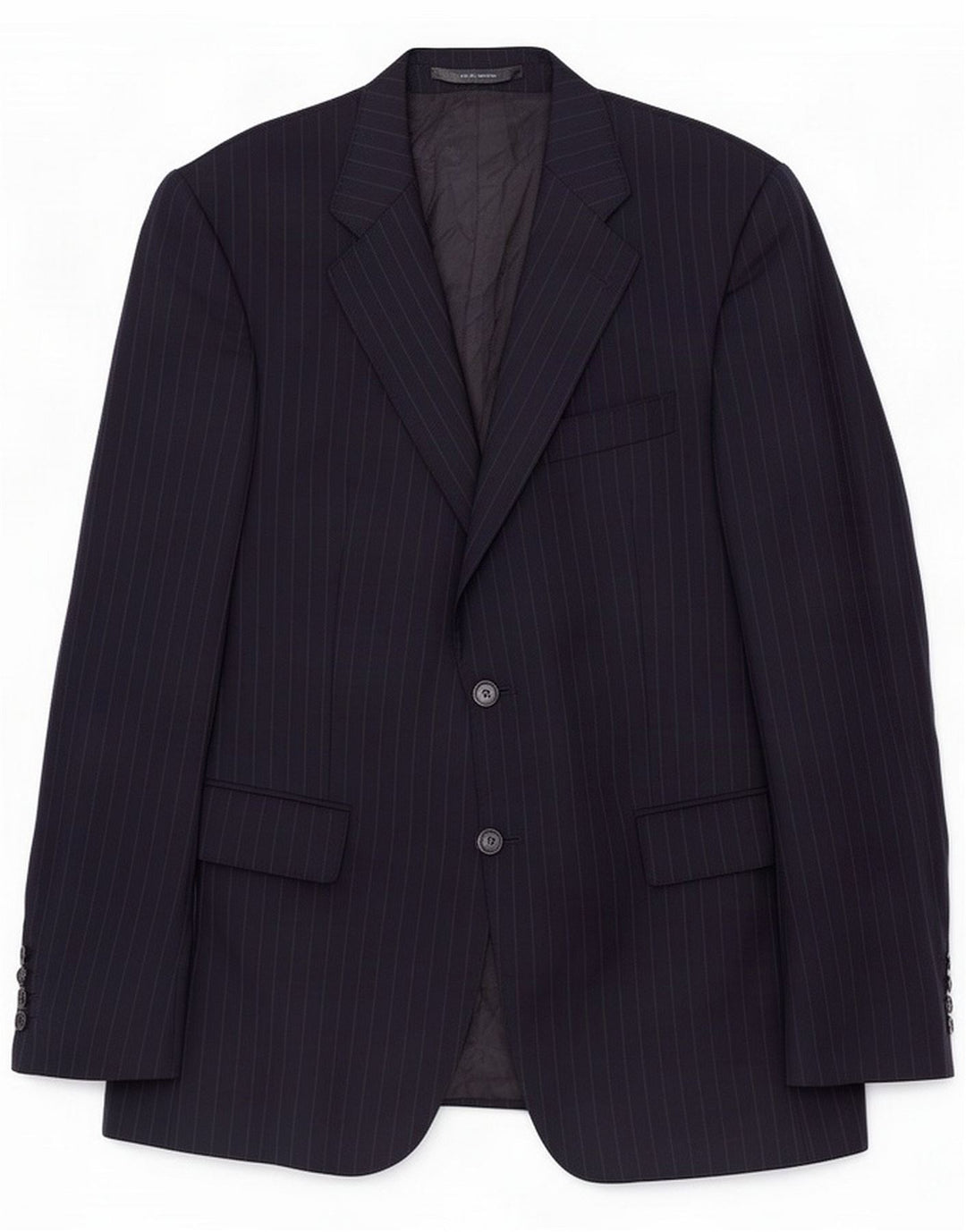 Jaeger pentru bărbați 2 butoane Blazer Jacket UK 40 mare bleumarin cu dungi