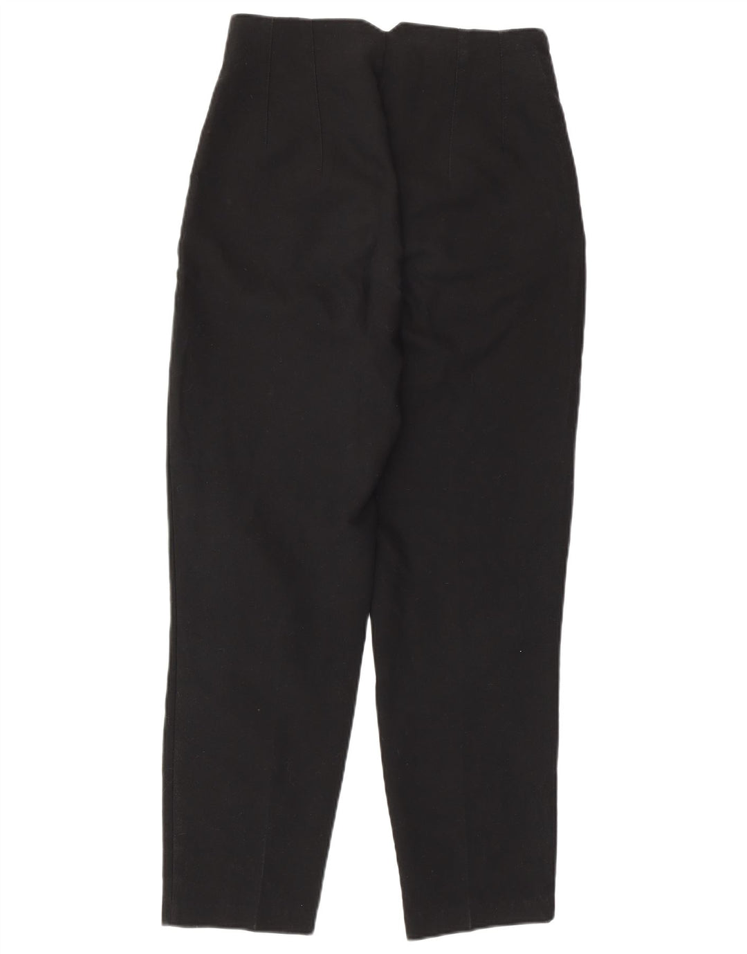 Pantaloni chino conici pentru femei cu talie înaltă ZARA Mici L26 L26 Bumbac negru