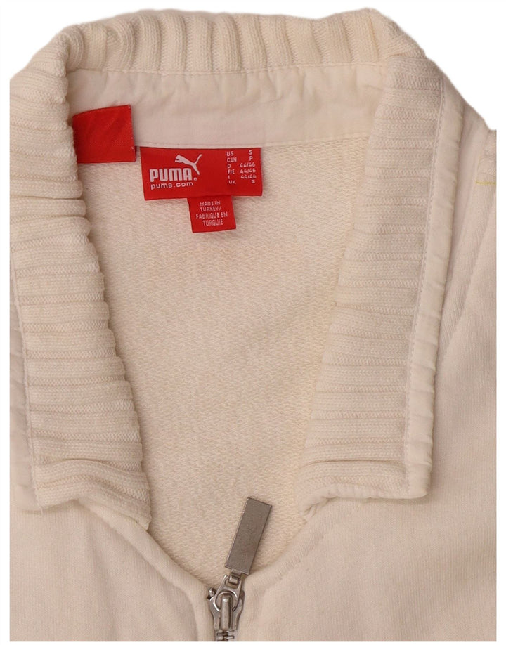 PUMA Mens Tracksuit Top Jacket Small White