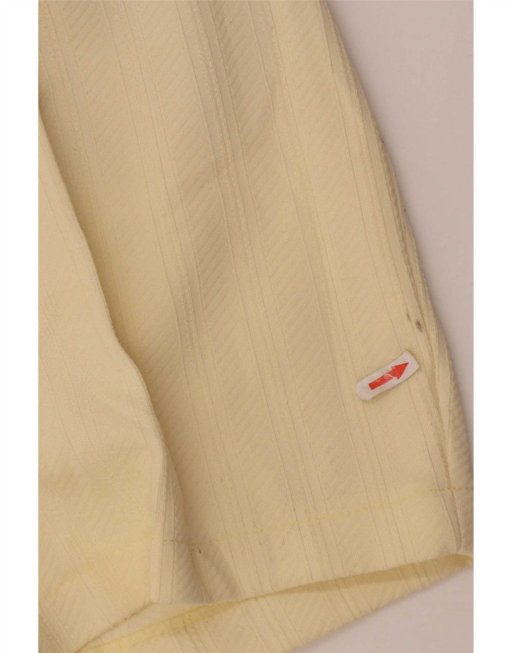 Pantaloni scurti chino vintage pentru femei, mediu W30, galben