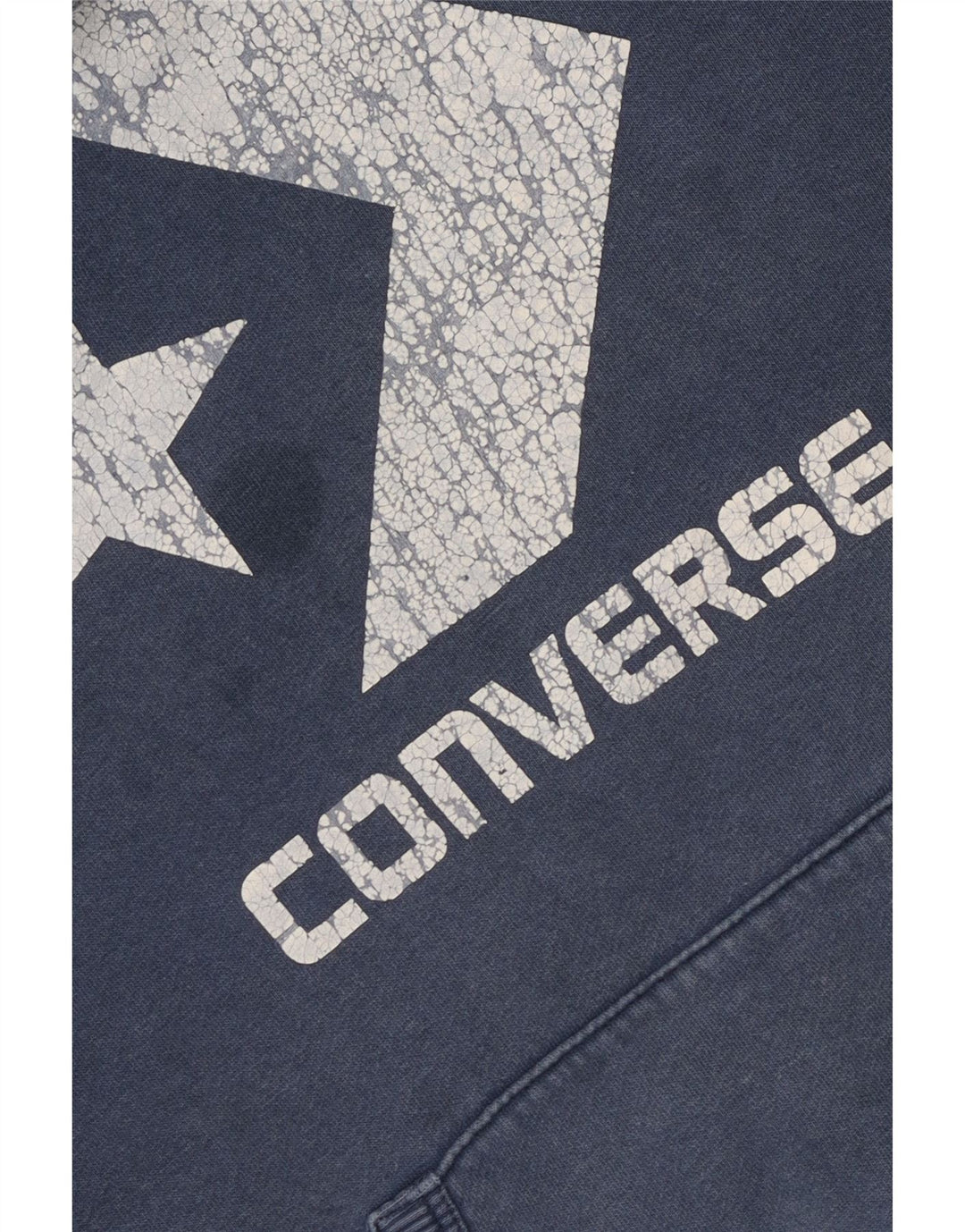Pulover pentru bărbați CONVERSE Graphic Hoodie, mic, albastru, bumbac