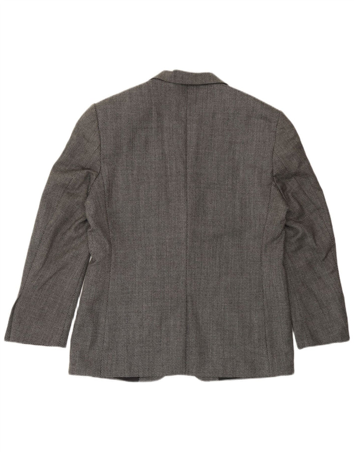 Jachetă pentru bărbați Marks & Spencer Slim Fit cu 2 nasturi, UK 40, mare, neagră