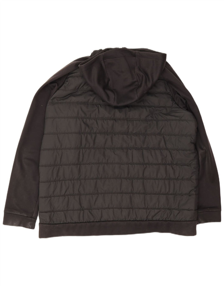 Jachetă căptușită cu glugă Nike pentru bărbați UK 44 2XL Poliester negru