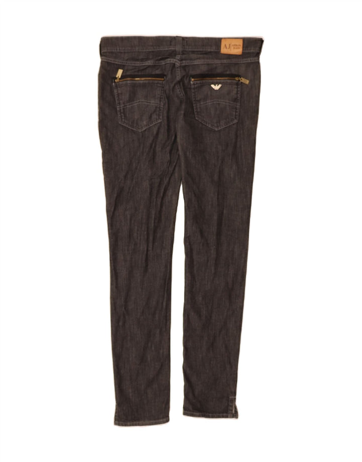 ARMANI Womens Skinny Jeans W30 L33 Grey Cotton Vintage Armani and Second-Hand Armani from Messina Hembry 