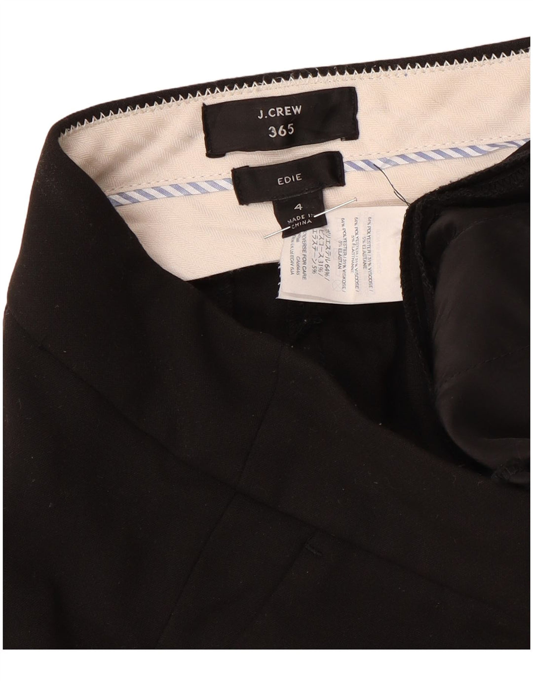 J. CREW Pantaloni de costum Edie Bootcut pentru femei US 4 Small W30 L32 Black