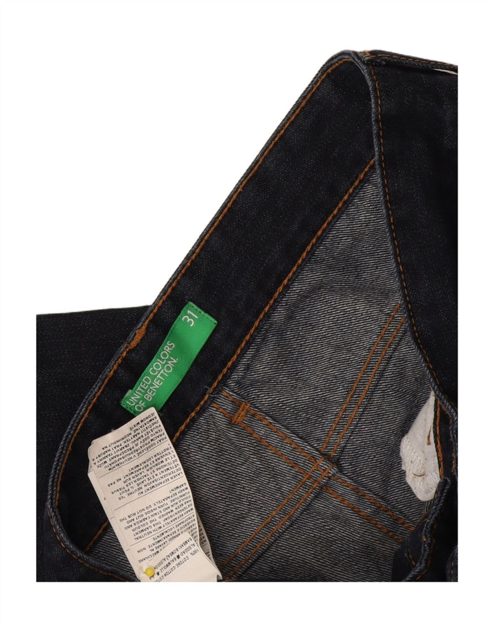 Blugi slim pentru bărbați Benetton W31 L31 bumbac bleumarin
