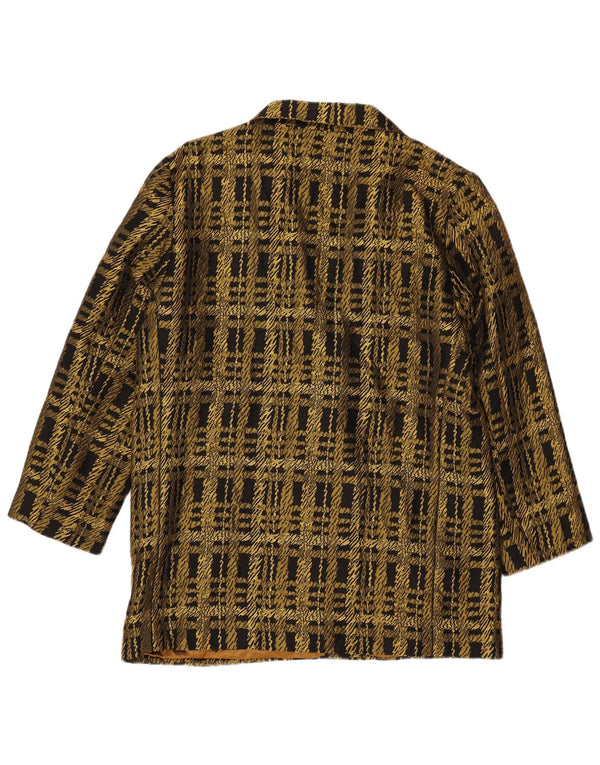 Jachetă vintage pentru femei la dublu piept, UK 16, cu carouri mari