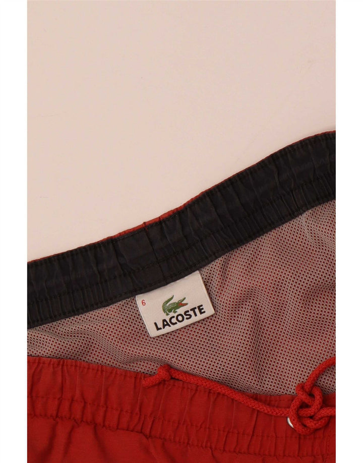Pantaloni scurți de înot Lacoste pentru bărbați Mărimea 6 XL roșu