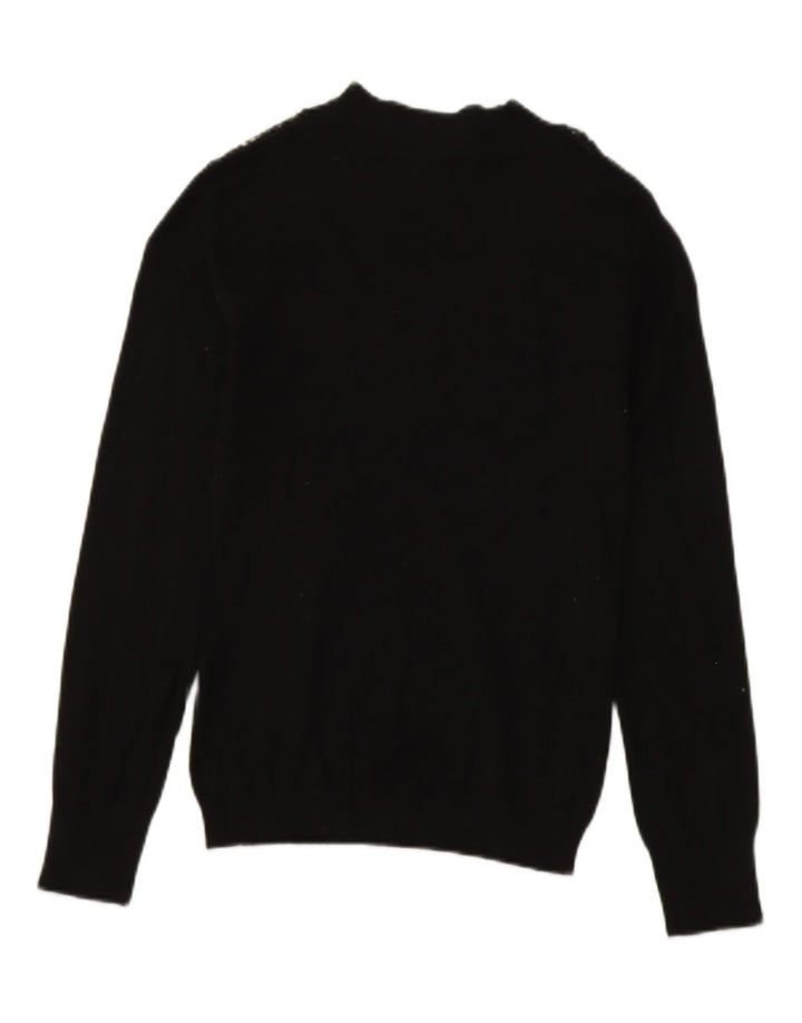 LIPSY Womens Turtle Neck Jumper Sweater UK 12 Medium Black Viscose Vintage Lipsy and Second-Hand Lipsy from Messina Hembry 
