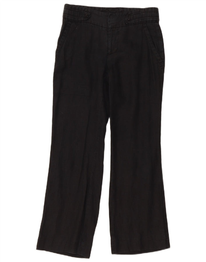 Pantaloni casual pentru femei Bootcut Zara Mici W26 L30 Negri