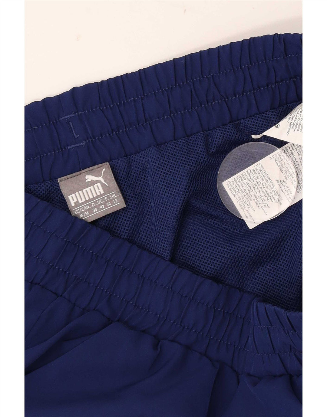 Pantaloni scurti sport Puma pentru femei UK 12 Medium Bleumarin Poliester