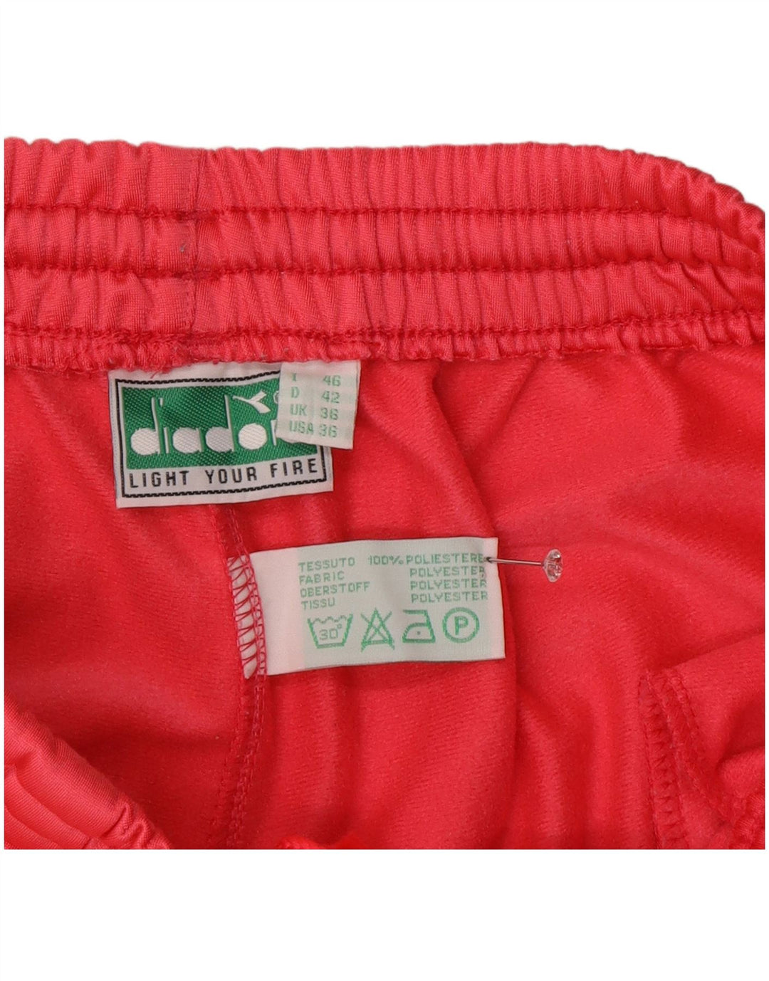 Pantaloni de trening Diadora pentru bărbați UK 36 Poliester roz mic