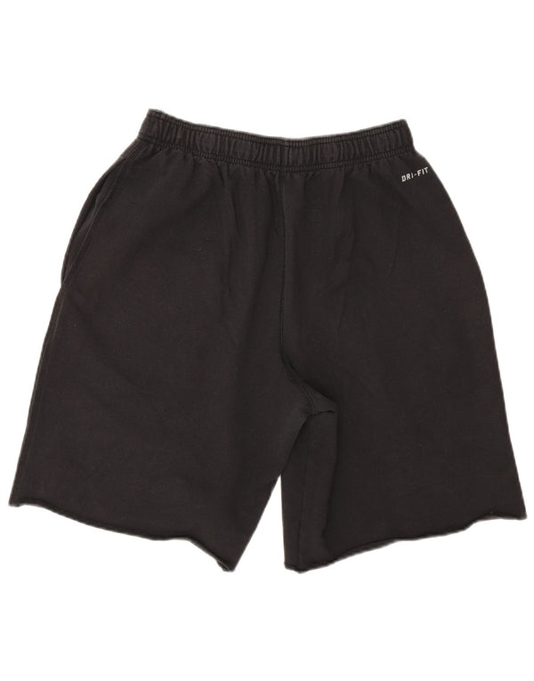 Pantaloni scurți sport Nike Dri Fit pentru bărbați, bumbac mediu negru