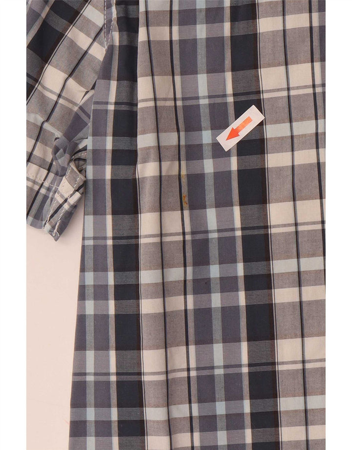 Cămașă Levi's pentru bărbați, cu mânecă scurtă, slim fit, din bumbac cu carouri albastru mediu