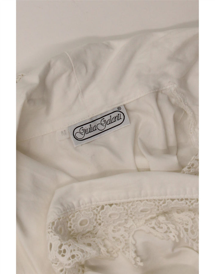 Bluză cămașă pentru femei Giulia Galanti UK 14 Medium White