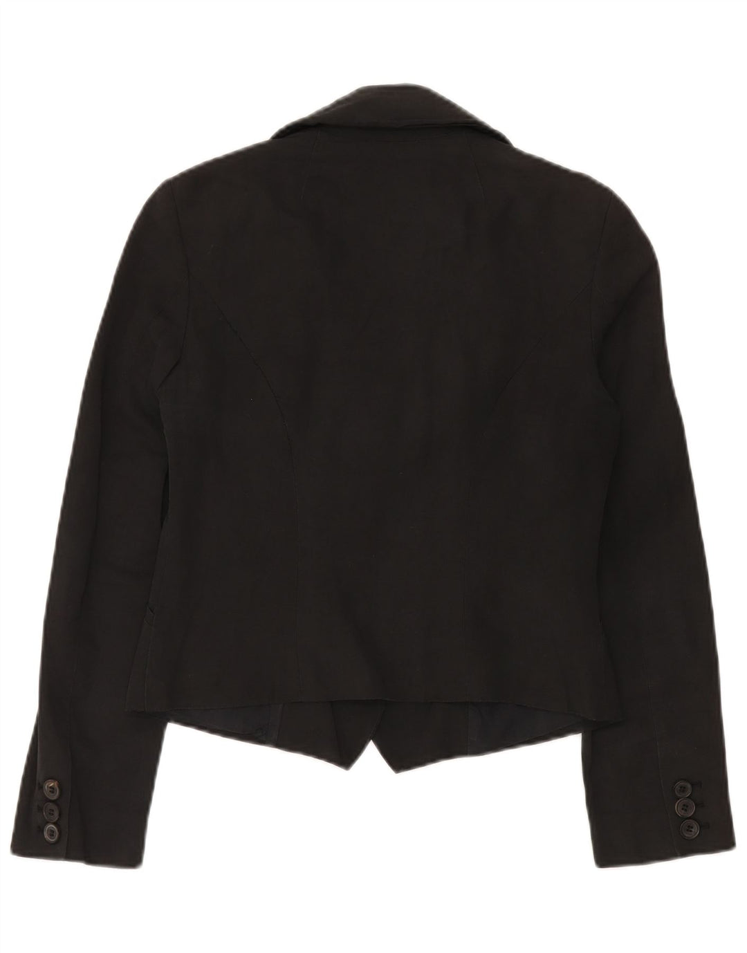 Jachetă pentru femei All Saints Crop 3 Button Blazer UK 12 Bumbac mediu negru