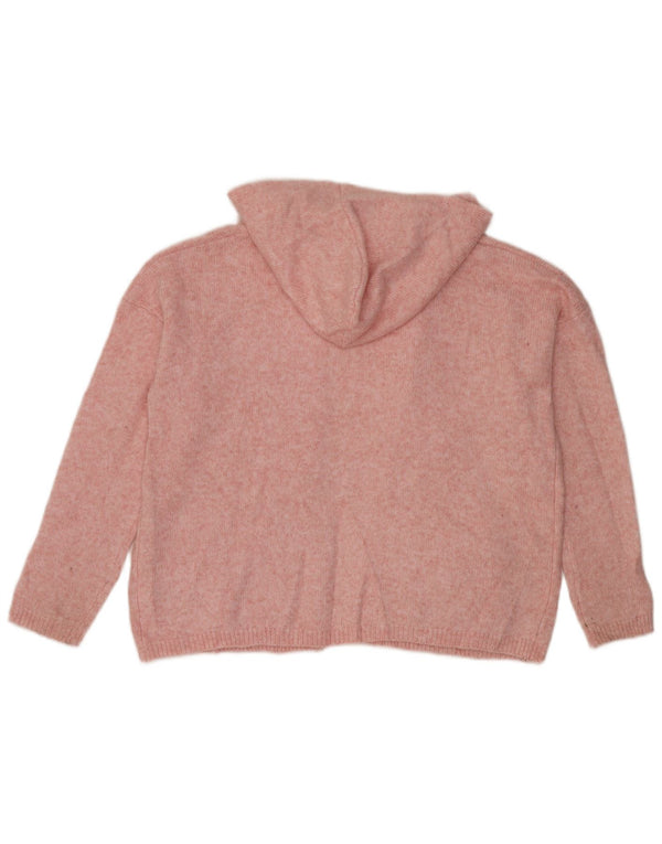 Pulover cardigan cu glugă supradimensionat pentru femei Marks & Spencer UK 16 mare roz