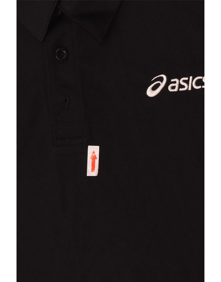 Tricou polo Asics baieti 13-14 ani poliester negru