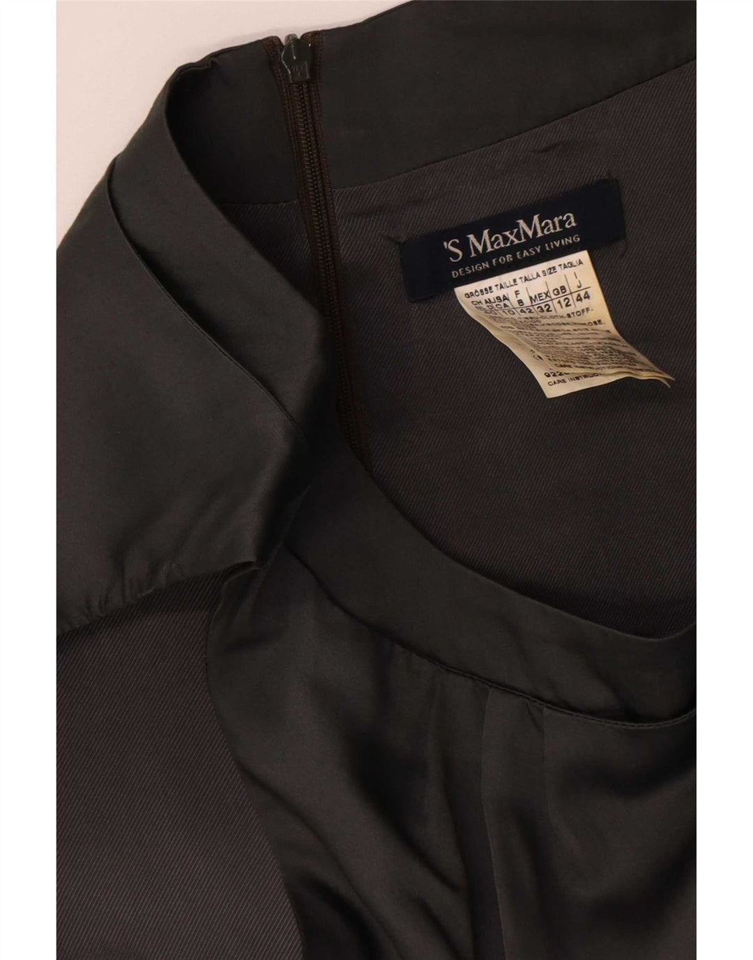 Max Mara Rochie fără mâneci pentru femei UK 12 Medium Gri Colorblock