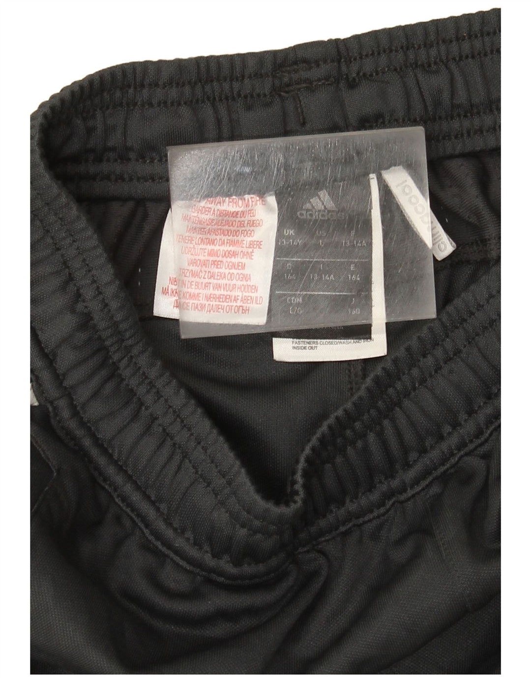 Pantaloni de trening Adidas Climacool pentru baieti 13-14 ani poliester gri