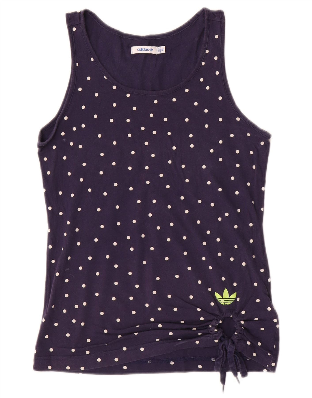 Vest Vest Top pentru femei Adidas IT 46 Medium Bleumarin Bumbac cu buline