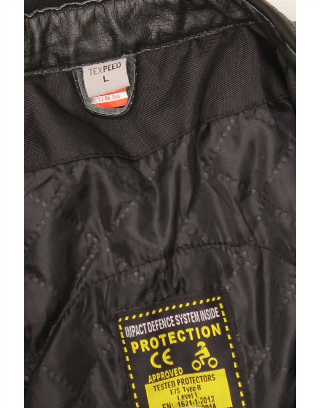 Jachetă de piele pentru bărbați Texpeed UK 40 Large Black