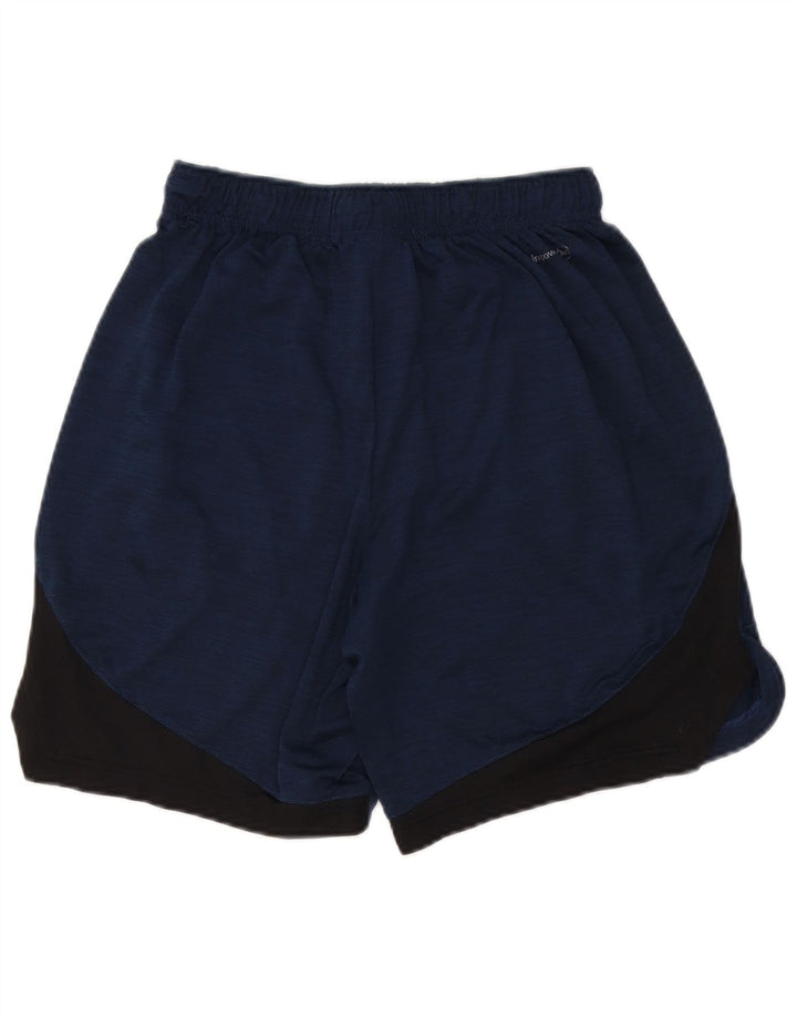 Pantaloni scurți sport pentru bărbați RUSSELL ATHLETIC, poliester color bloc, albastru marin mic