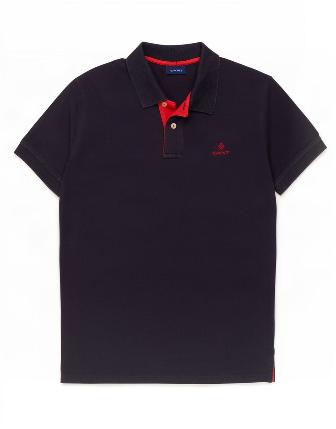 Tricou polo pentru bărbați Gant, bumbac, albastru bleumarin mediu