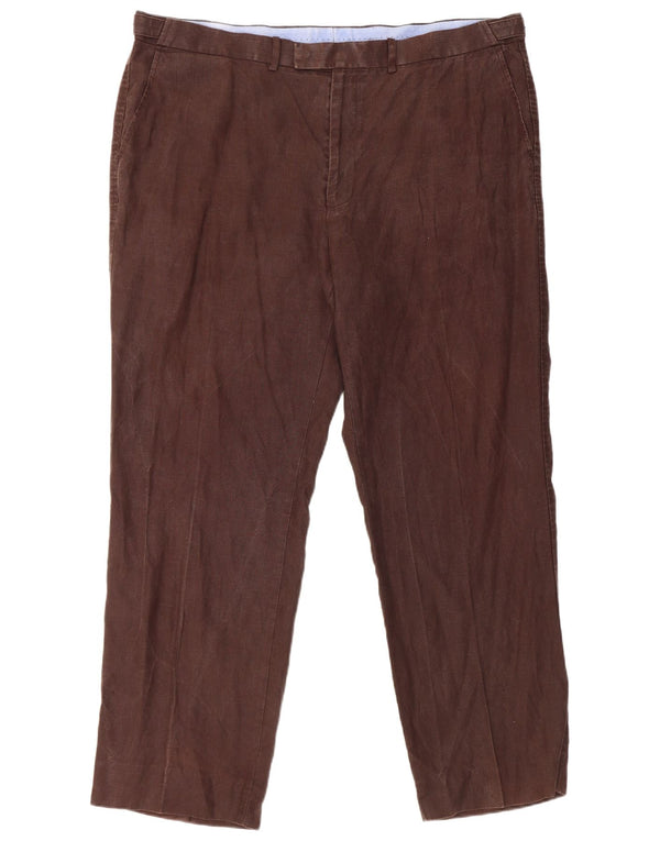 Marks & Spencer Pantaloni de costum drepți croiți pentru bărbați L42 L31 in maro