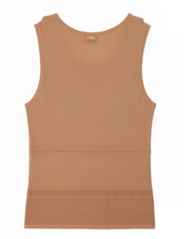 Perte by Krizia Womens Vest Top UK 14 Medium Beige