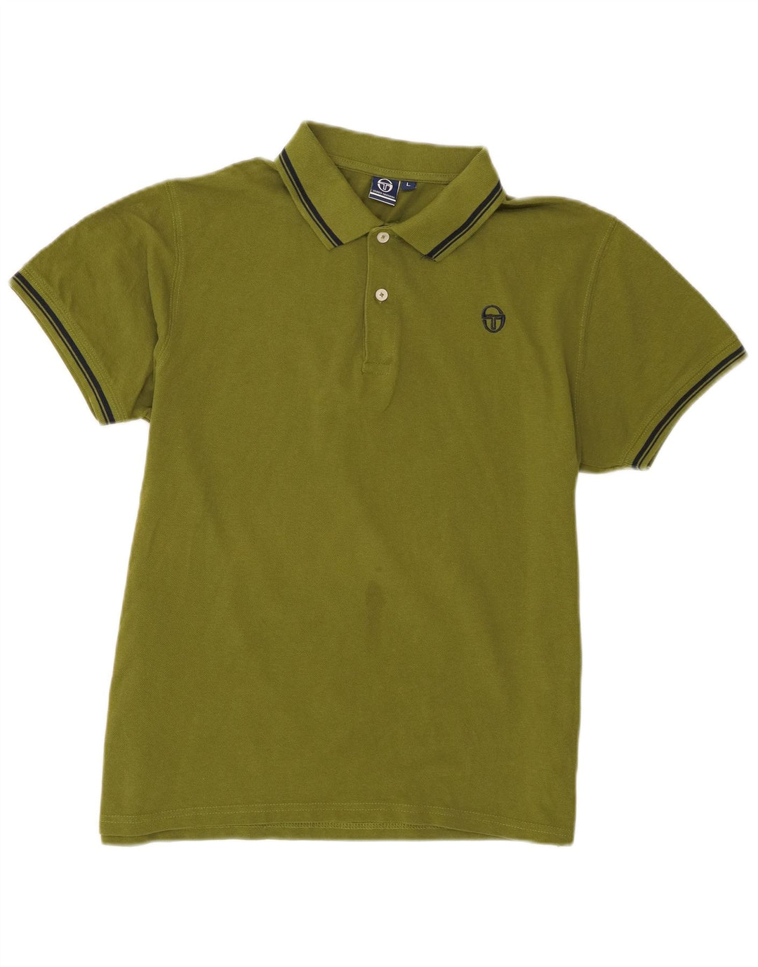 Cămașă polo Sergio Tacchini pentru bărbați, bumbac kaki mare