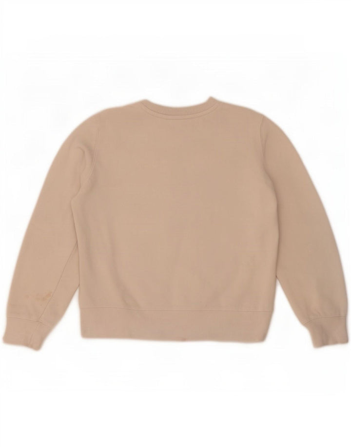 Pulover supradimensionat pentru femei Zara UK 10 Bumbac Bej mic