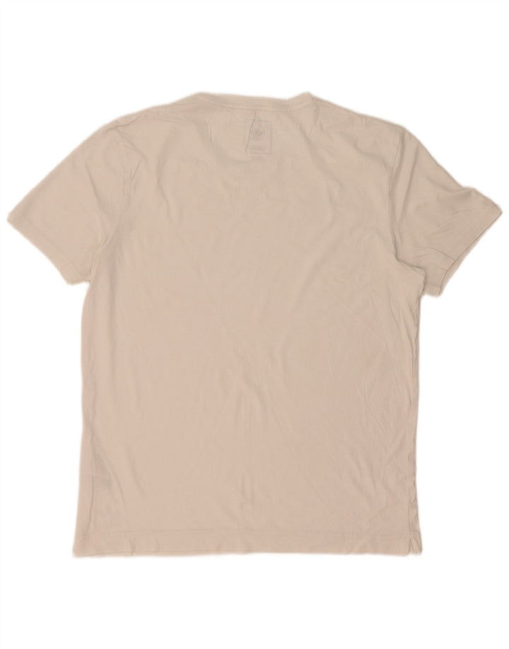 Tricou pentru bărbați Adidas Top Mediu Alb Bumbac