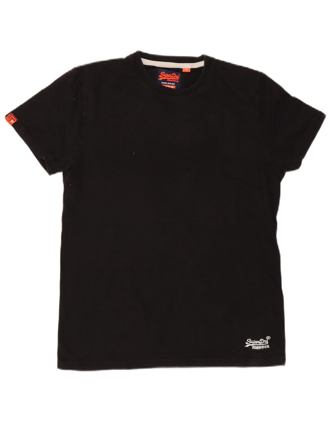 SUPERDRY Tricou Bărbați Top Medium Negru Bumbac