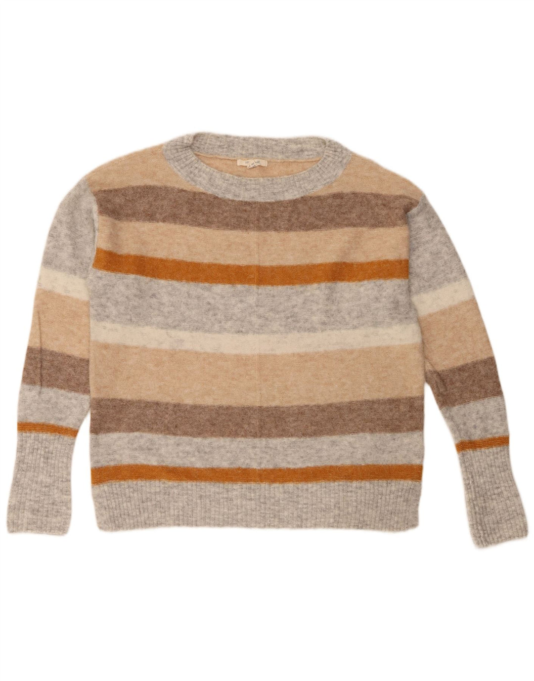 White Stuff Pulover pentru damă cu decolteu triplu UK 12 Medium Multicolor